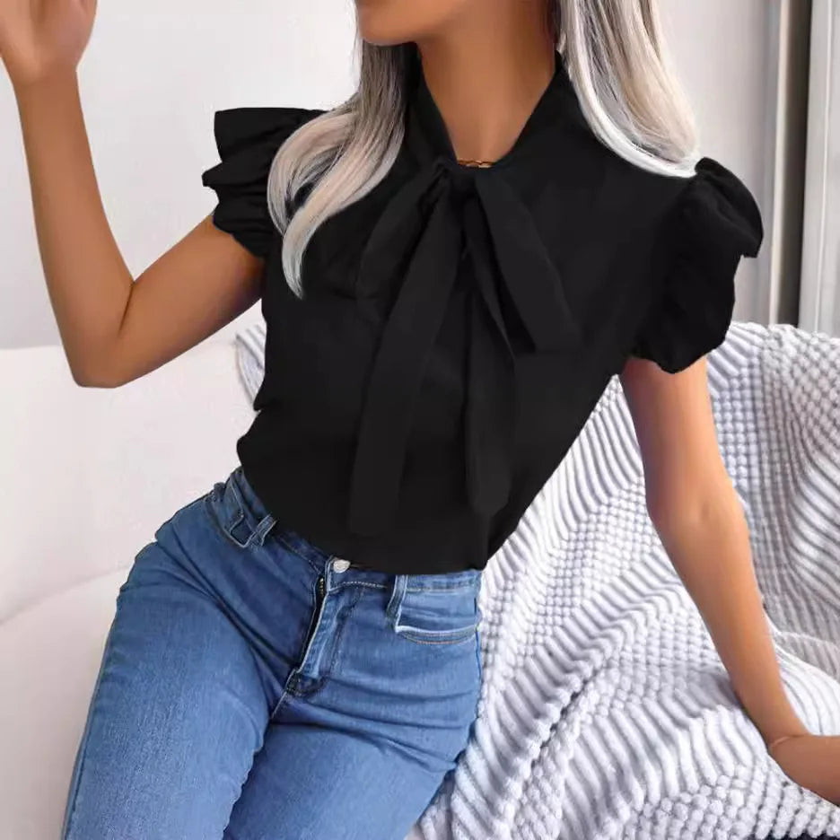 Stylish Summer T-shirt – Short Sleeve, Simple and Versatile Cut