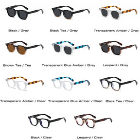 Vintage Oval Studded Sunglasses – Unisex Style with Blue Light Protection