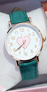 Women's Watch with Heart-Shaped Dial – Delicate Design