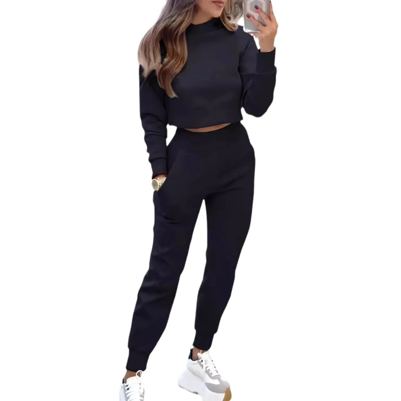 Women's Winter Set with Hoodie and Pants – 2 Stylish and Comfortable Pieces