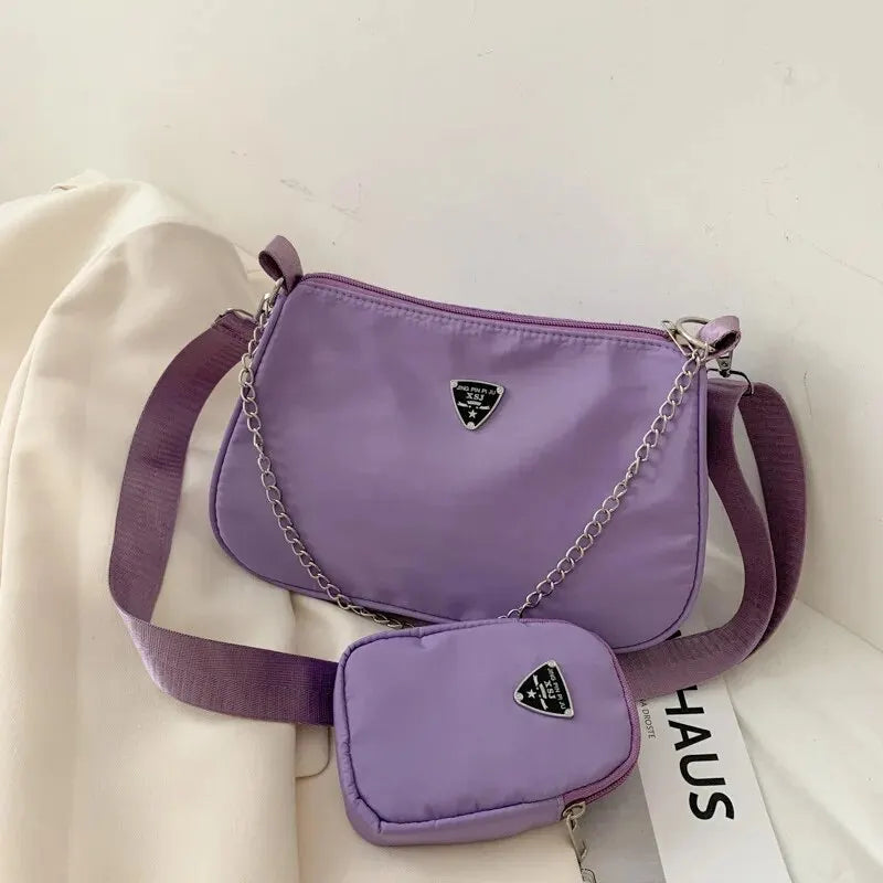 Women's Nylon Crossbody Bag – Casual, Lightweight and Portable Design