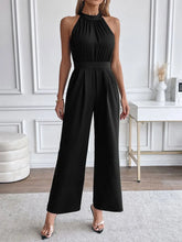 Elegant Women's Sleeveless Jumpsuit – Slim Fit, Classic Black and Casual Style
