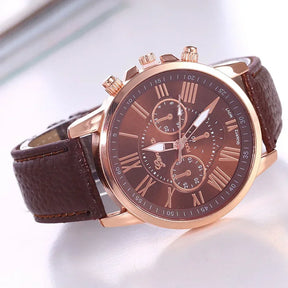 Luxury Women's Watch – Classic Style with Multicolor Dial and Roman Numerals