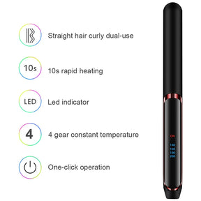 Professional Hair Straightener with Ceramic Technology and Negative Ions – Fast Heating and LCD Screen 