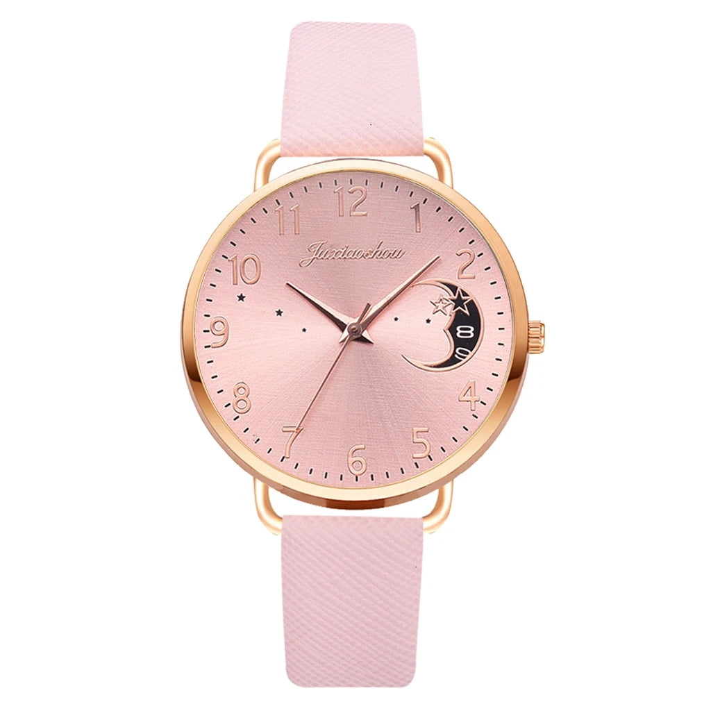 Watch Set with Leather Strap and Bracelet | Elegant and Modern Design