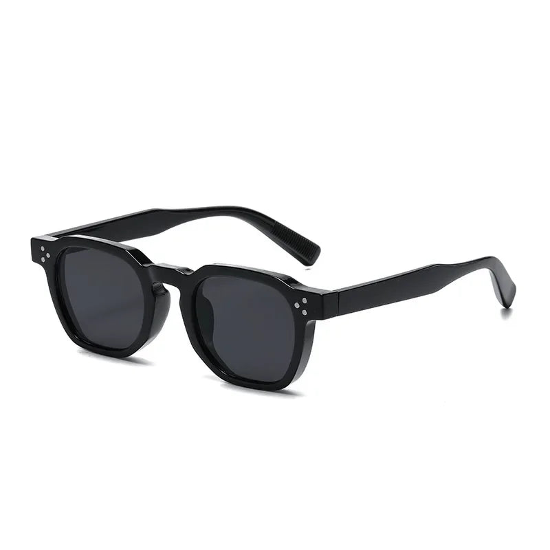 Vintage Oval Studded Sunglasses – Unisex Style with Blue Light Protection