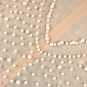 Women's Luxury Pearl Jumpsuit – O-Neck, Short Sleeves and High Waist