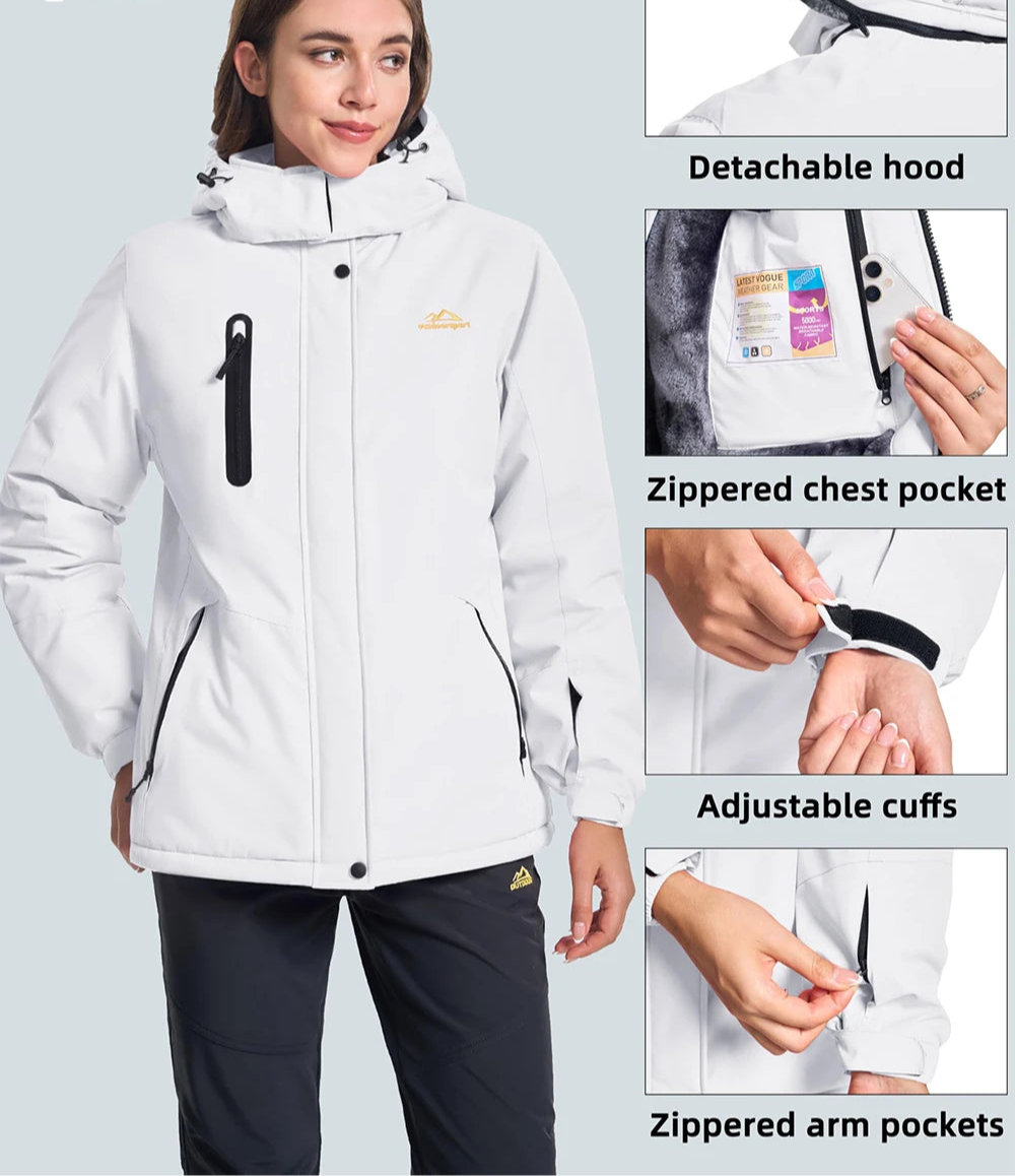 Casaco Feminino de Inverno – Impermeável, Forrado e Elegante