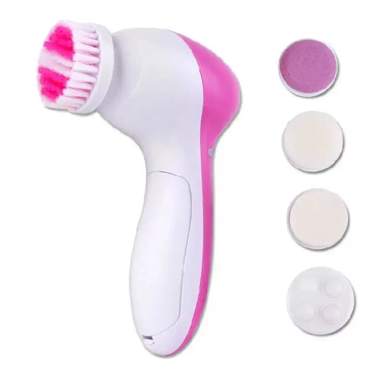 5-in-1 Luxury Facial Cleansing Brush – Spa Massager, Blackhead Removal and Deep Skin Care