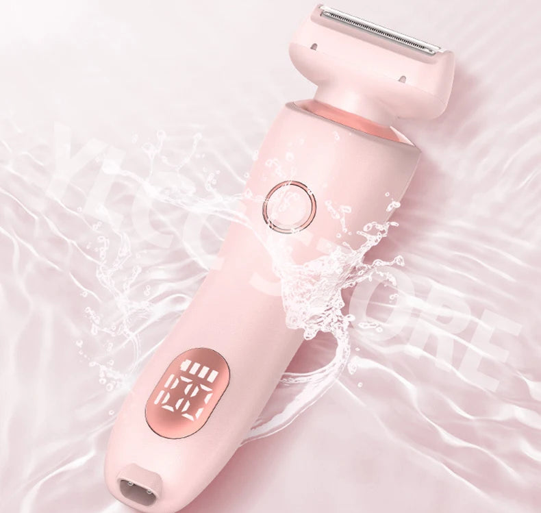 2-in-1 Electric Women's Trimmer and Epilator – Epilator for Face, Bikini, Underarms and Legs | IPX7 Waterproof