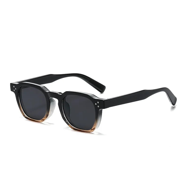 Vintage Oval Studded Sunglasses – Unisex Style with Blue Light Protection