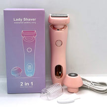 2-in-1 Electric Women's Trimmer and Epilator – Epilator for Face, Bikini, Underarms and Legs | IPX7 Waterproof