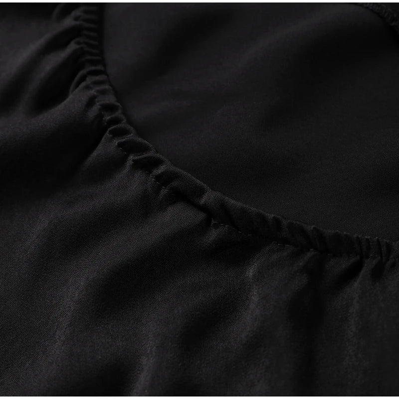 Satin Prom Dress with Bow – Elegant, Halter Neckline, Off-the-Shoulder and Open Back