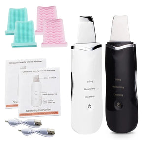 Luxury Ultrasonic Facial Cleansing Spatula – Peeling, Lifting and Blackhead Removal for Radiant Skin