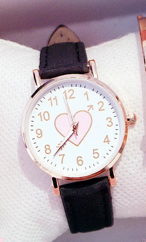 Women's Watch with Heart-Shaped Dial – Delicate Design