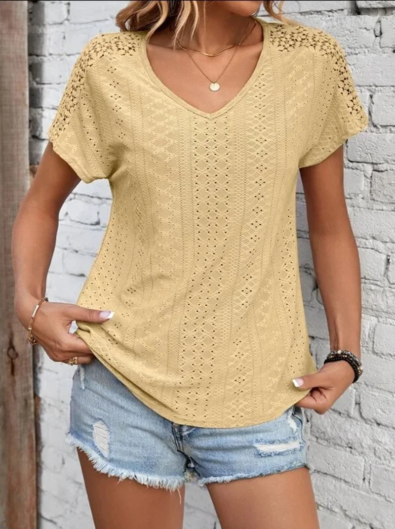 V-Neck T-Shirt – Casual and Fresh Style for Summer