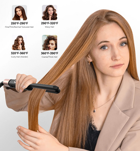 Mini Ceramic Hair Straightener with Tourmaline – Ideal for Short Hair, Beards and Pixie Cuts – 3/10 Inch Blade