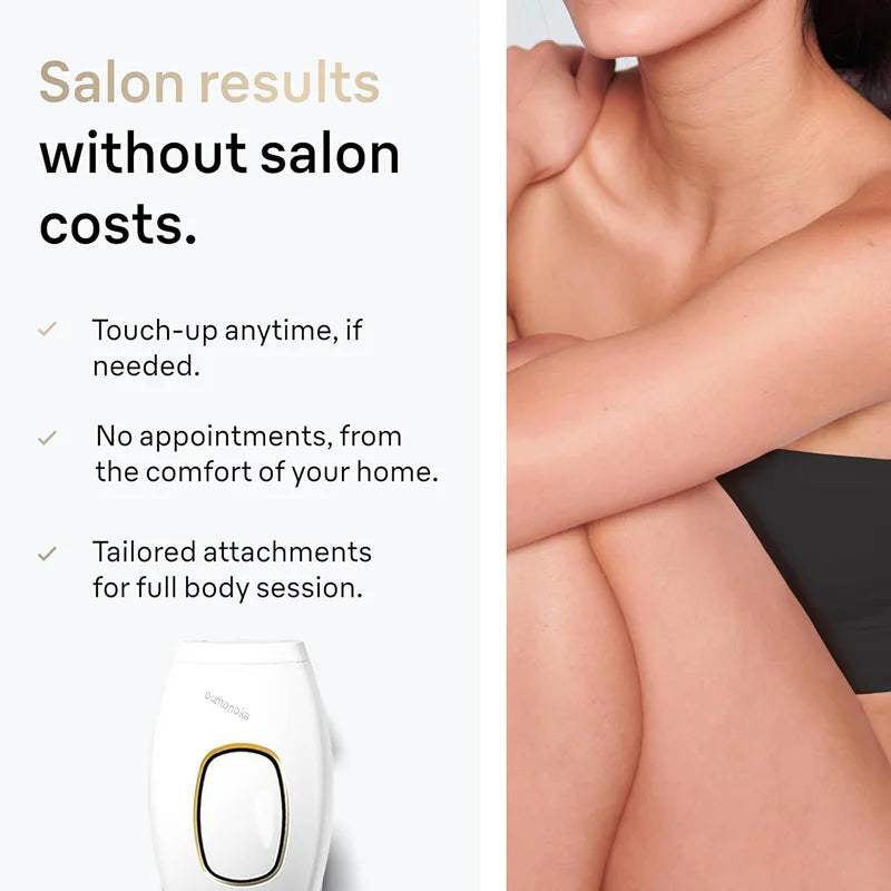 Luxury IPL Laser Hair Removal for Women – Permanent Hair Removal for Face and Body with Advanced Technology