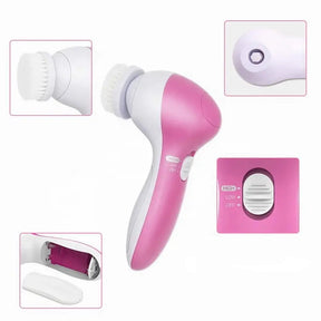 5-in-1 Luxury Facial Cleansing Brush – Spa Massager, Blackhead Removal and Deep Skin Care