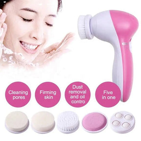 5-in-1 Luxury Facial Cleansing Brush – Spa Massager, Blackhead Removal and Deep Skin Care