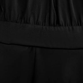Elegant Women's Sleeveless Jumpsuit – Slim Fit, Classic Black and Casual Style