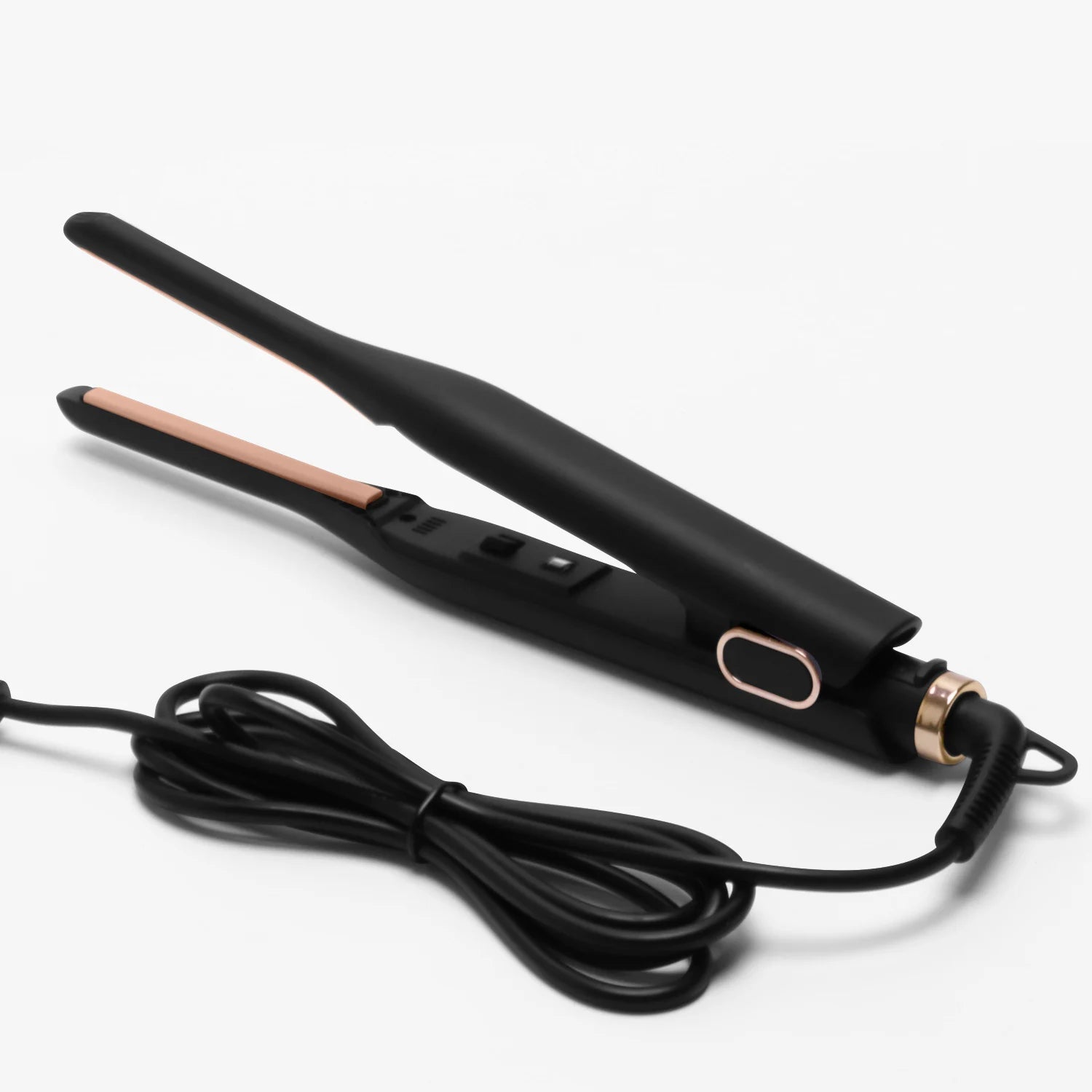Mini Ceramic Hair Straightener with Tourmaline – Ideal for Short Hair, Beards and Pixie Cuts – 3/10 Inch Blade