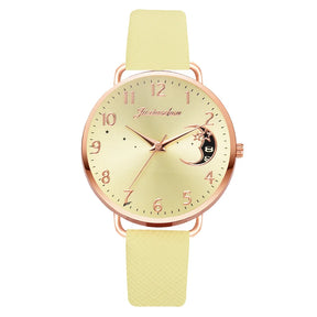 Watch Set with Leather Strap and Bracelet | Elegant and Modern Design