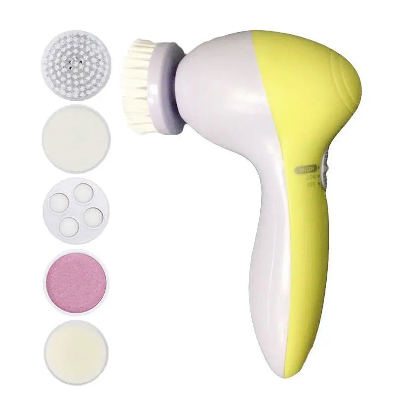 5-in-1 Luxury Facial Cleansing Brush – Spa Massager, Blackhead Removal and Deep Skin Care