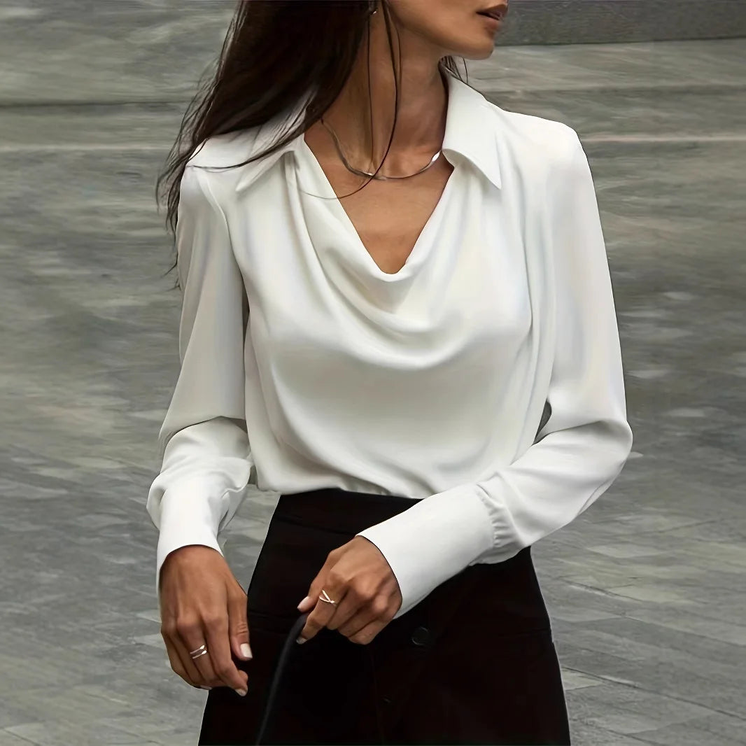 Blusa de Manga Comprida – Casual e Office para Outono