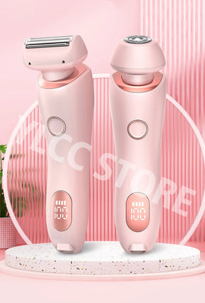 2-in-1 Electric Women's Trimmer and Epilator – Epilator for Face, Bikini, Underarms and Legs | IPX7 Waterproof