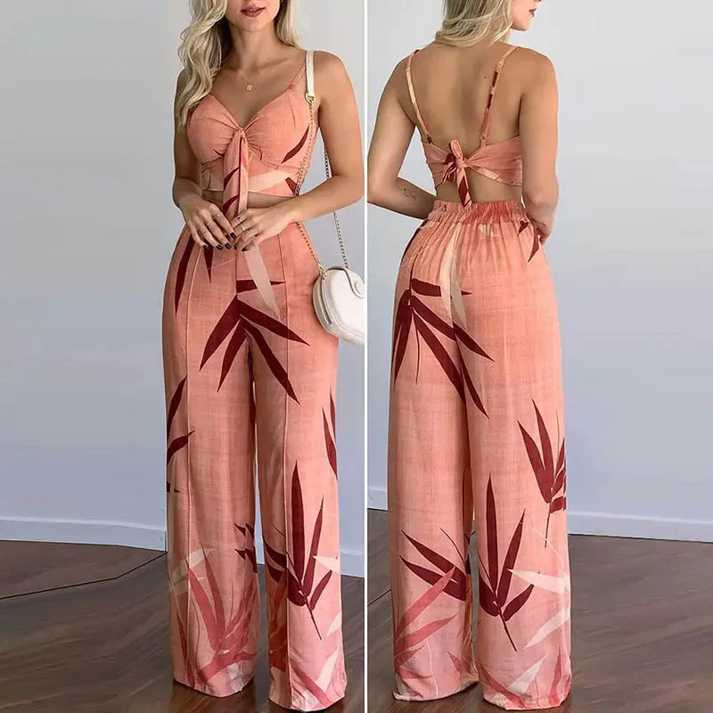 Women's Spring/Summer 2025 Outfit – Tank Top and Elegant Trousers