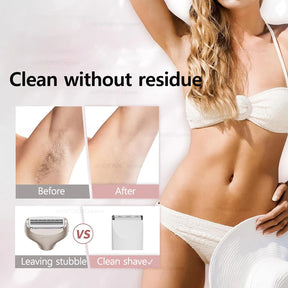 Deluxe Electric Epilator for Women – Portable and Painless Trimmer for Face, Legs, Underarms and Bikini Area