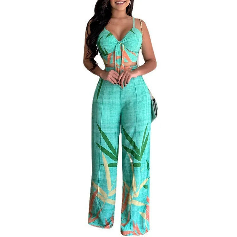 Women's Spring/Summer 2025 Outfit – Tank Top and Elegant Trousers