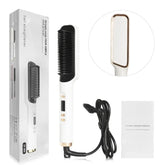 Electric Straightening Brush with Negative Ions – Multifunctional Straightening Comb with Anti-Scald Protection