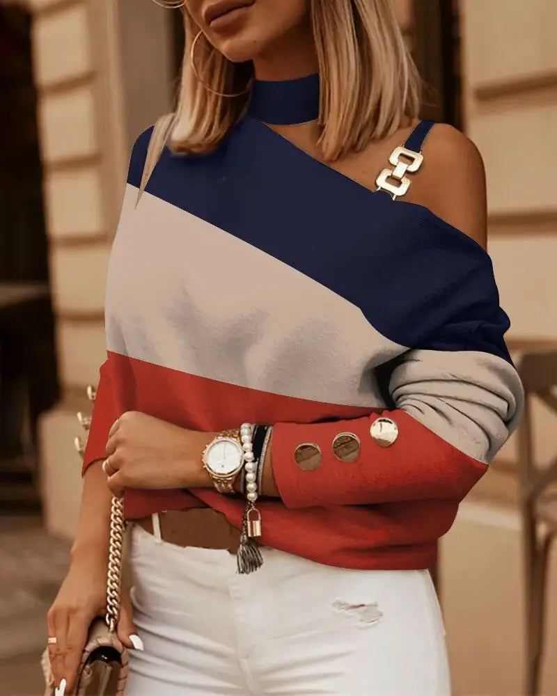 Blusa Ombros Descobertos – Sexy, Solta e Estilo Casual