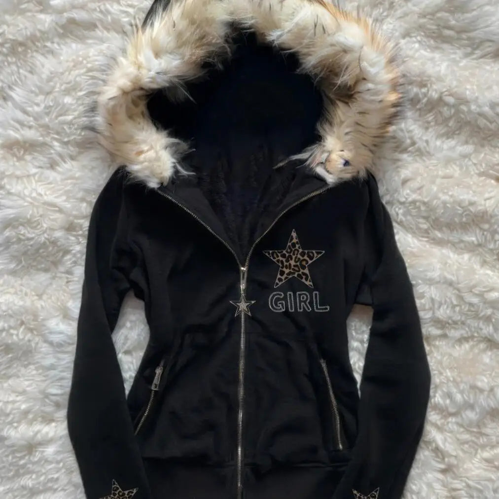 Casaco Feminino de Inverno – Urban Chic, Capuz com Pêlo
