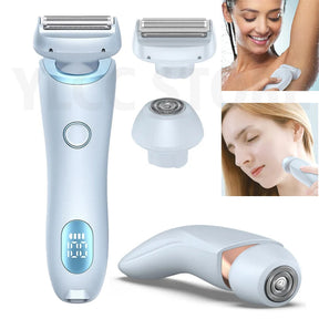 2-in-1 Electric Women's Trimmer and Epilator – Epilator for Face, Bikini, Underarms and Legs | IPX7 Waterproof