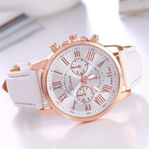 Luxury Women's Watch – Classic Style with Multicolor Dial and Roman Numerals