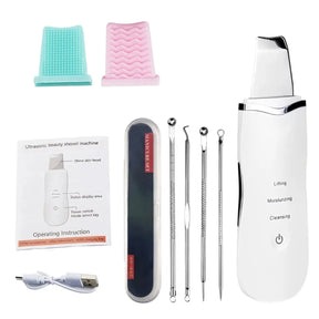 Luxury Ultrasonic Facial Cleansing Spatula – Peeling, Lifting and Blackhead Removal for Radiant Skin
