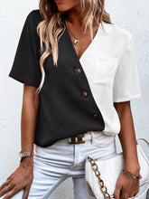 Women's Summer T-shirt with Front Pocket - Elegant and Casual