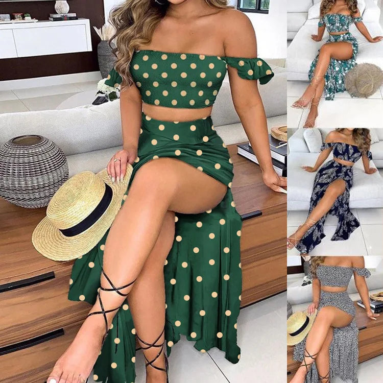 Women's Bohemian 2-Piece Set – Elegant Summer Dresses | Fresh and Stylish Look