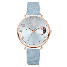 Watch Set with Leather Strap and Bracelet | Elegant and Modern Design