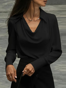 Blusa de Manga Comprida – Casual e Office para Outono