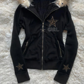 Casaco Feminino de Inverno – Urban Chic, Capuz com Pêlo