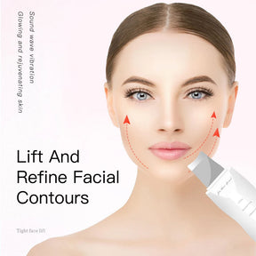 Luxury Ultrasonic Facial Cleansing Spatula – Peeling, Lifting and Blackhead Removal for Radiant Skin
