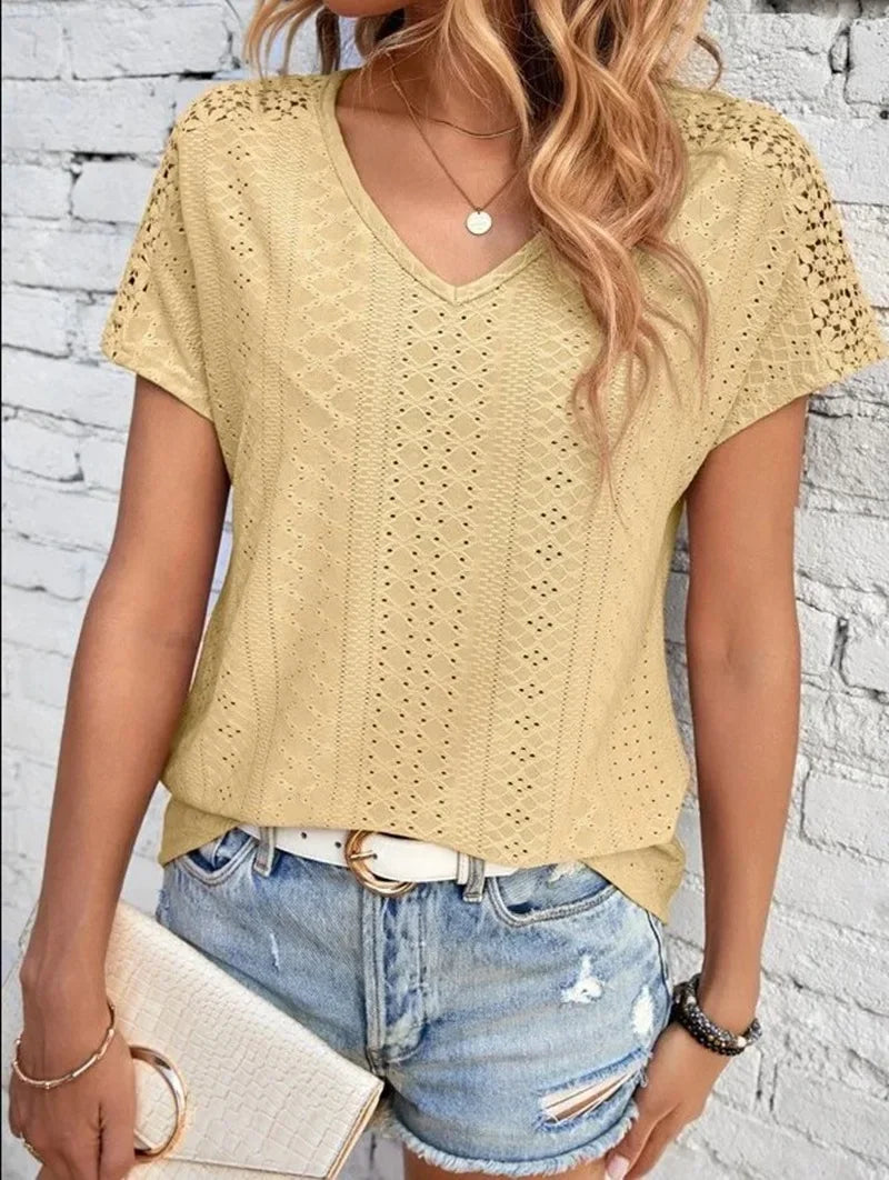 V-Neck T-Shirt – Casual and Fresh Style for Summer