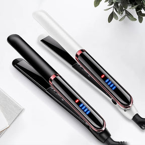 Professional Hair Straightener with Ceramic Technology and Negative Ions – Fast Heating and LCD Screen 