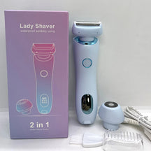 2-in-1 Electric Women's Trimmer and Epilator – Epilator for Face, Bikini, Underarms and Legs | IPX7 Waterproof