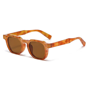 Vintage Oval Studded Sunglasses – Unisex Style with Blue Light Protection
